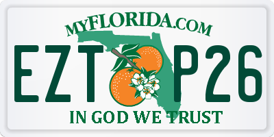 FL license plate EZTP26