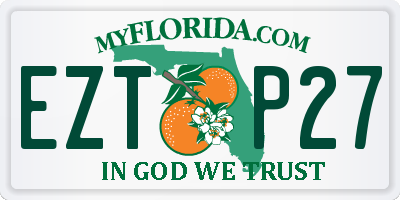 FL license plate EZTP27