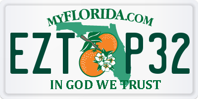 FL license plate EZTP32