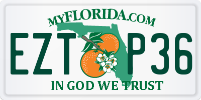 FL license plate EZTP36