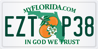 FL license plate EZTP38