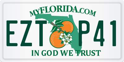 FL license plate EZTP41