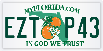 FL license plate EZTP43