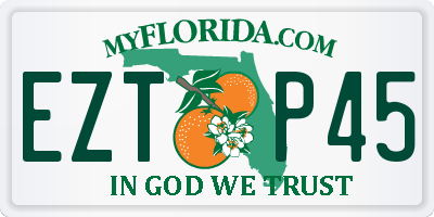 FL license plate EZTP45