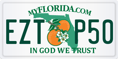 FL license plate EZTP50