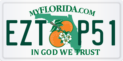 FL license plate EZTP51