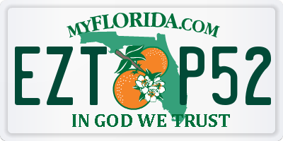 FL license plate EZTP52