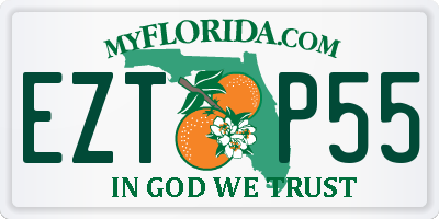 FL license plate EZTP55