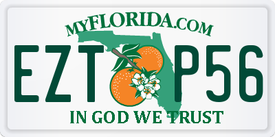 FL license plate EZTP56