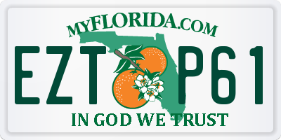 FL license plate EZTP61