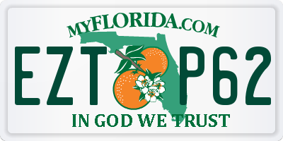 FL license plate EZTP62