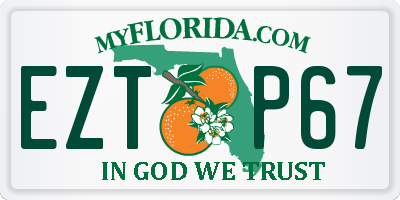 FL license plate EZTP67