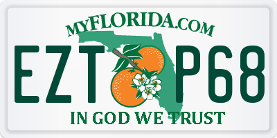 FL license plate EZTP68