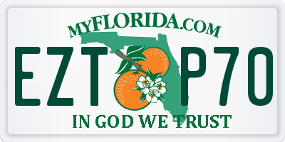 FL license plate EZTP70