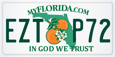 FL license plate EZTP72