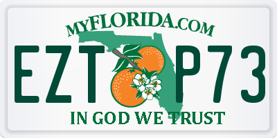 FL license plate EZTP73