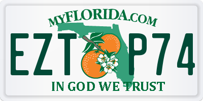 FL license plate EZTP74