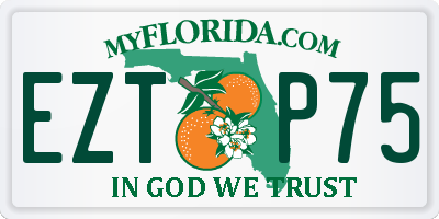 FL license plate EZTP75