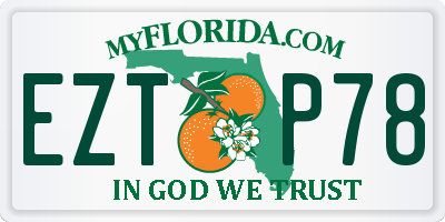 FL license plate EZTP78