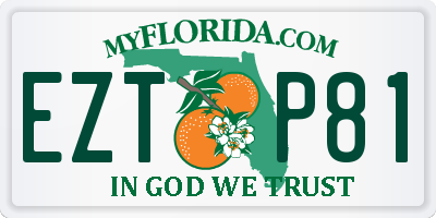 FL license plate EZTP81