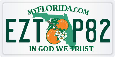 FL license plate EZTP82