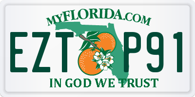 FL license plate EZTP91