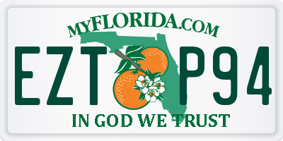 FL license plate EZTP94