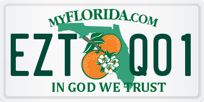 FL license plate EZTQ01