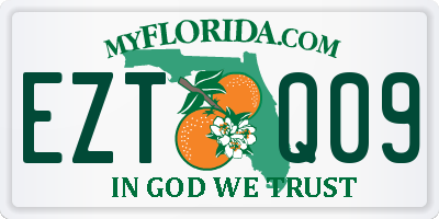 FL license plate EZTQ09