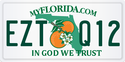 FL license plate EZTQ12