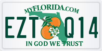 FL license plate EZTQ14