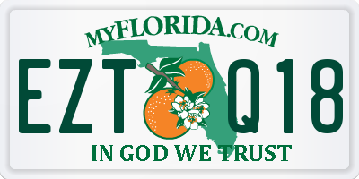 FL license plate EZTQ18