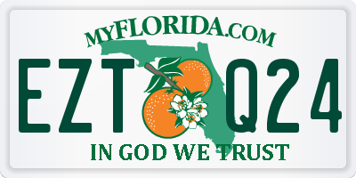 FL license plate EZTQ24