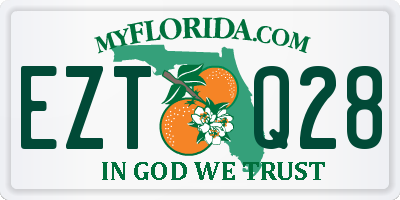 FL license plate EZTQ28