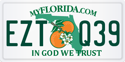 FL license plate EZTQ39