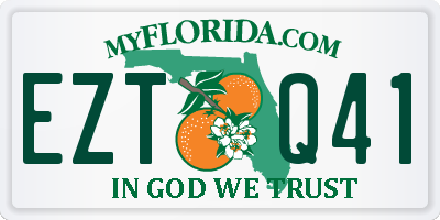 FL license plate EZTQ41