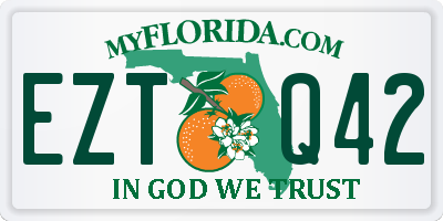 FL license plate EZTQ42