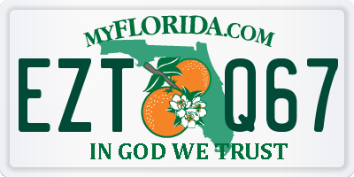 FL license plate EZTQ67