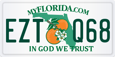 FL license plate EZTQ68