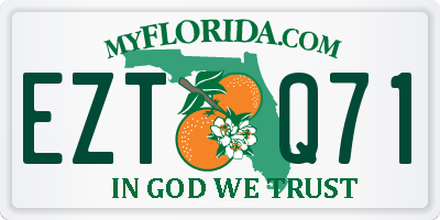 FL license plate EZTQ71