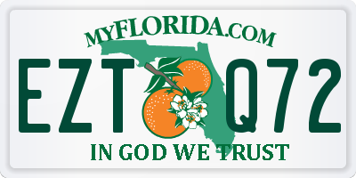 FL license plate EZTQ72