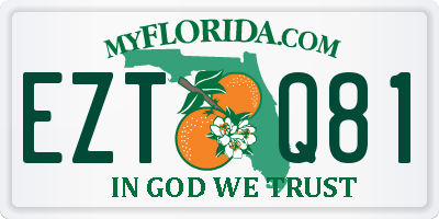 FL license plate EZTQ81