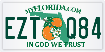 FL license plate EZTQ84