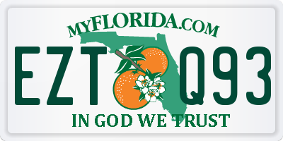 FL license plate EZTQ93