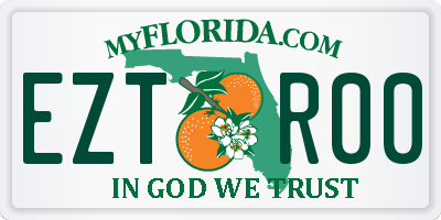 FL license plate EZTR00