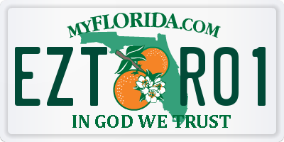 FL license plate EZTR01