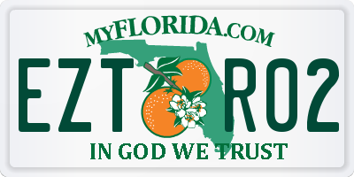 FL license plate EZTR02