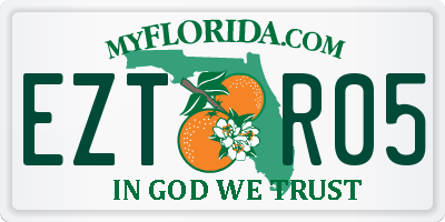 FL license plate EZTR05