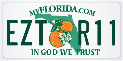 FL license plate EZTR11