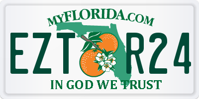 FL license plate EZTR24